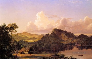 湖畔の家の風景 ハドソン川フレデリック・エドウィン教会 Oil Paintings
